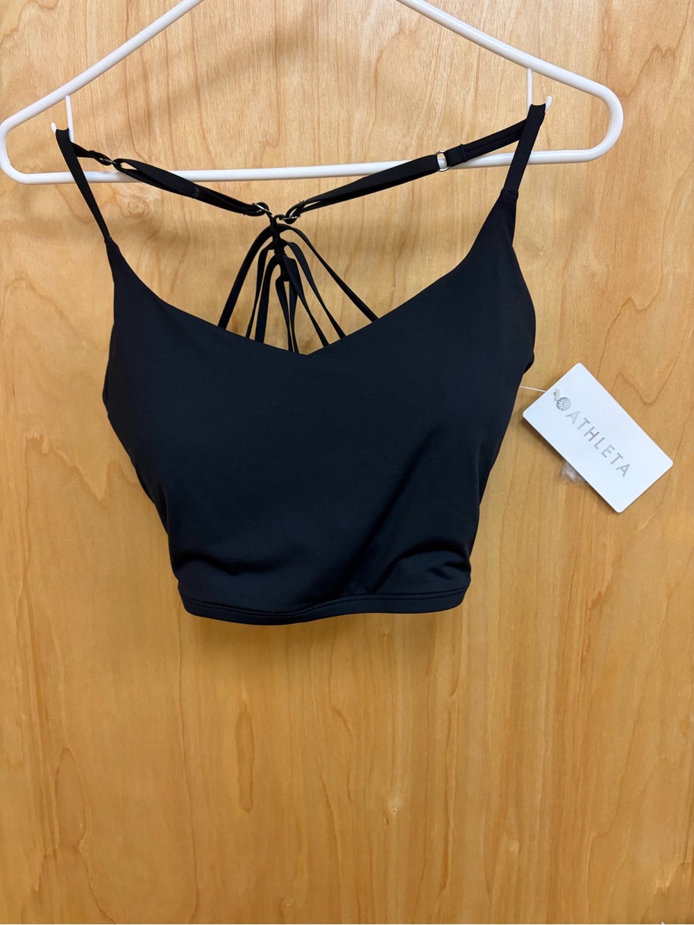 Athleta Black Strappy Back Bralette